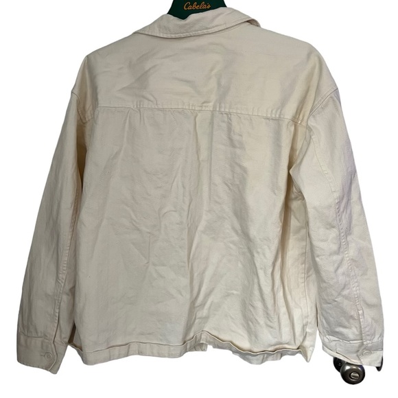 Original Use White Denim Button Up Shirt Jacket Shacket Size XL - Picture 3 of 3